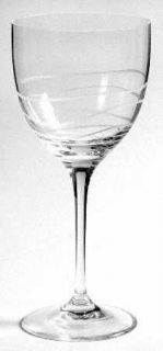 Villeroy & Boch New Wave (Round Base) Water Goblet   Clear, Round Base, Wavy Etc