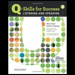 Q  Skills for Success   Listening and Speaking 3  Student Book   With Access