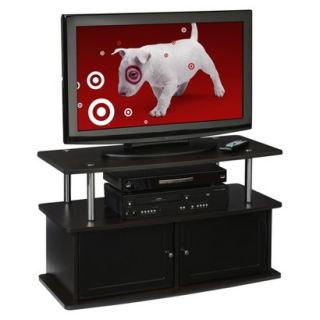 Tv Stand Convenience Concepts TV Stand with 2 Cabinets   Dark Brown (Espresso)
