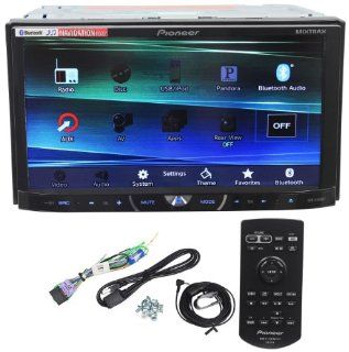 Pioneer AVH X4600BT 7" Double Din Car Stereo Receiver Bluetooth, Siri "Eyes Free", APP Radio Mode, Pandora, iPhone/iPod/Android Compatible, USB/AUX Input and Wireless Remote Control 