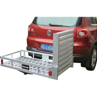 Ultra Tow Deluxe Cargo Carrier with Ramp   60 Inch L x 28 Inch W Platform, 500 
