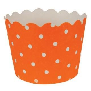 Sunkissed Orange Polka Dot Cupcake Wrappers (12)