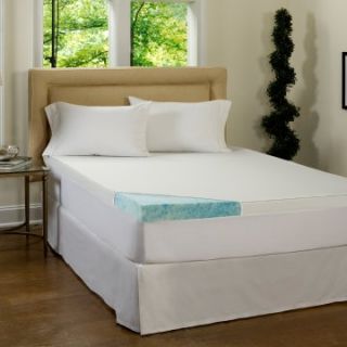Comfort Sleep Supreme Gel Mattress Topper with Waterproof Cover   Mattress Pads & Covers