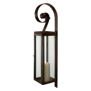 IMAX Metal Carriage Lantern Candle Wall Sconce   Candle Sconces