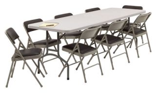 NPS Banquet Table and Vinyl Chair 9 Pc. Set   Banquet Tables