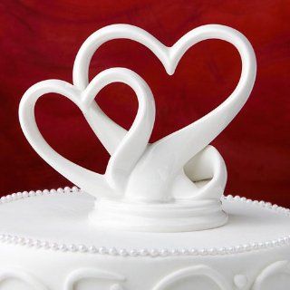 Wedding Cake Toppers  Interlocking Hearts Wedding Cake Topper Kitchen & Dining