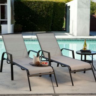 Metropolitan Poolside Chaise Lounge   Set of 2   Outdoor Chaise Lounges