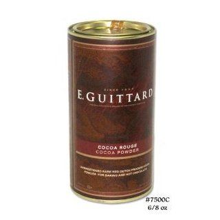 E Guittard Cocoa Powder, Unsweetened Rouge Red Dutch Process Cocoa, Two (2) 8oz Cans  Baking Cocoa  Grocery & Gourmet Food