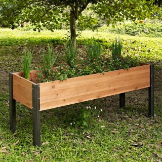 Coral Coast Wood Elevated Garden Bed   70L x 24D x 29H in.   Raised Bed & Container Gardening