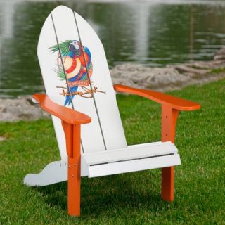 Panama Jack Parrot Orange Cypress Adirondack Chair   Adirondack Chairs