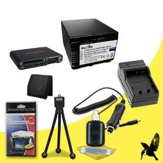 Halcyon 2500 mAH Lithium Ion Replacement NP FV100 Battery and Charger Kit + Memory Card Wallet + Multi Card USB Reader + Deluxe Starter Kit for Sony 96GB HDR PJ790 HD Handycam with Projector and Sony NP FV100  Digital Slr Camera Bundles  Camera & Pho