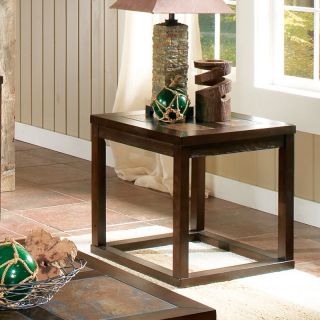 Steve Silver Alberto Square Cherry Wood End Table   End Tables
