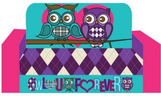 Newco Kids Owl Love You For Ever Kids Flip Sofa   Kids Sofas
