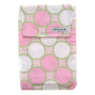Baby Star Quick Change Diaper Pouch in Tag Pink   Designer Diaper Bags