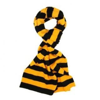 TrendsBlue Yellow & Black Soft Knit Striped Scarf at  Mens Clothing store