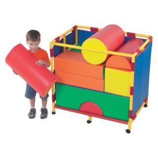 Children's Factory Trolley for 14 Piece Module Soft Play Block Set   Soft Play Equipment