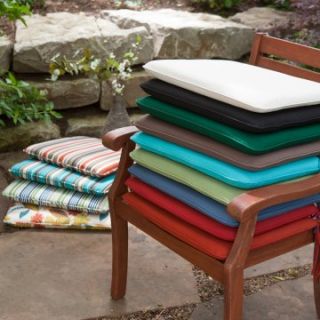 Coral Coast 19 x 17 Outdoor Furniture Seat Pad   Outdoor Cushions