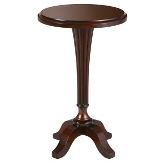 Powell Bombay Collection Prescott Round Accent Table   Cognac   End Tables