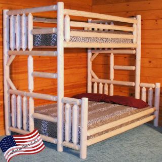 Lakeland Mills Rustic Twin over Full Bunk Bed   Bunk Beds