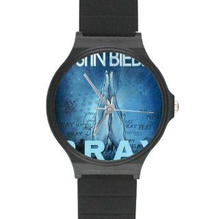 Custom Justin Bieber Watches Black Plastic High Quality Watch WXW 817 Watches