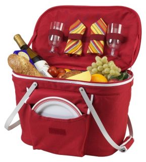 Collapsible Insulated Picnic Basket Set for 2   Picnic Baskets & Coolers