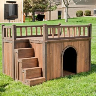 Boomer & George Stair Case Dog House with Heater   Dog Houses
