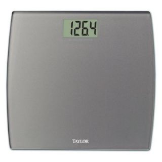 Taylor Digital Scale   1.5 in. Readout   Glass/Silver   Monitors and Scales