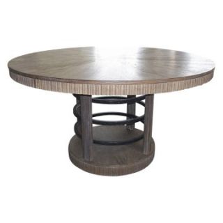 A.R.T. Furniture Ventura Round Wood Top Hoop Pedestal 56 in. Dining Table   Weathered Chestnut   Dining Tables