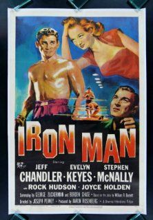 IRON MAN * 1SH ORIG MOVIE POSTER 1951 BOXER BOXING Entertainment Collectibles