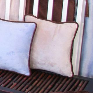 Brandee Danielle Minky Blue Chocolate Polka Dot Latte Decorative Pillow   Nursery Decor