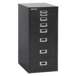Bisley Steel 8 Drawer Under the Desk Multidrawer Storage Cabinet   Filing Accessories