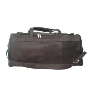 Piel Leather Travelers Select Medium Duffel Bag   Chocolate   Sports & Duffel Bags
