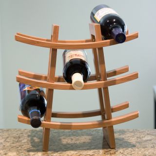 Lipper 9 Bottle Bamboo Wine Rack   Wine Racks