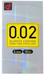 Okamoto 0.02 EX Polyurethane Condom 12pc  Large Size (Japan Import) Health & Personal Care