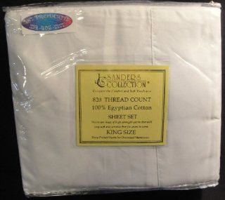 Jessica Sanders Egyptian Bedding KING Size in White, Deep Pockets 820 Thread Count   Pillowcase And Sheet Sets