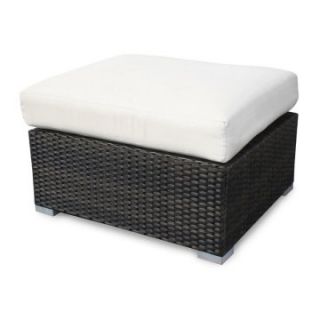 Source Outdoor Lucaya All Weather Wicker Ottoman   Wicker Chairs & Seating