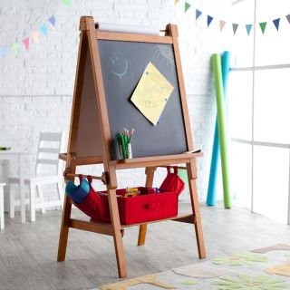 Classic Playtime Deluxe Easel   Pecan   Kids Easels