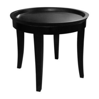 Armen Living Ashton Round Wood Occasional Table   End Tables
