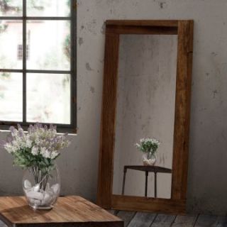 Zuo Modern Vistacion Full Length Leaner Mirror   Distressed Natural   27.6W x 63H in.   Floor Mirrors