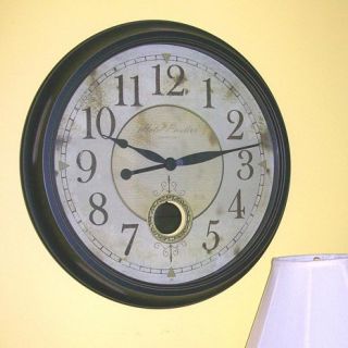 Distressed Face 24 Inch Wall Clock   Wall Clocks