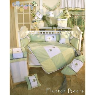 Brandee Danielle Flutter Bee Fitted Crib Sheet   Crib Sheets