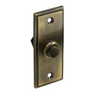 Deltana Rectangular Contemporary Bell Button   Doorbells