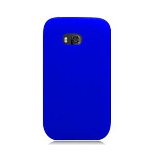 Bundle Accessory For Verizon Nokia Lumia 822   Blue Silicon Skin Case Protective Cover + Lf Stylus Pen + Lf Screen Wiper Cell Phones & Accessories