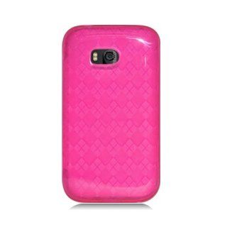 Bundle Accessory For Verizon Nokia Lumia 822   Pink Agryle TPU Soft Case Protective Cover + Lf Stylus Pen + Lf Screen Wiper Cell Phones & Accessories