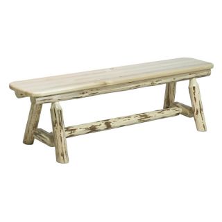 Montana Woodworks Plank Style Bench   Outdoor Benches