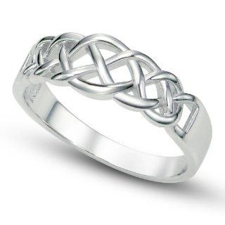 925 Sterling Silver Celtic Knot Band Ring, Limited time offer at special price Jewelry