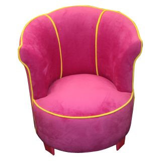 Newco Kids Small Tulip Chair   Hot Pink with Yellow Accent   Specialty Chairs