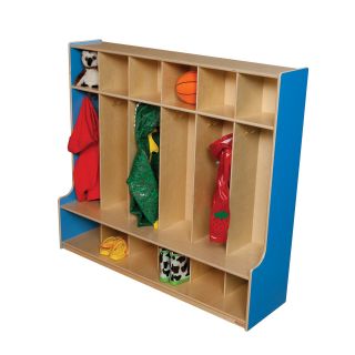 Wood Designs 6 Section Seat Locker   Toy Storage