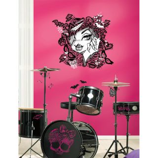 Monster High Face with Lace Peel and Stick Wall Decals   Kids and Nursery Wall Art
