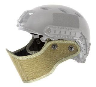 Lancer Tactical CA 801 FAST Helmet Airsoft Lower Face Face Armor (Green)  Airsoft Masks  Sports & Outdoors